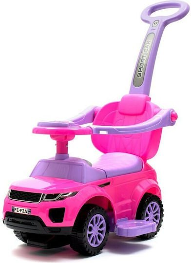 BabyMix Mașină Sport Ride On Cu Mâner Pentru 12+ Luni Roz