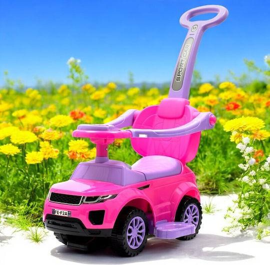 BabyMix Mașină Sport Ride On Cu Mâner Pentru 12+ Luni Roz