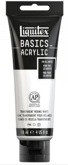 Liquitex Basics Ακρυλικό Χρώμα Ζωγραφικής 430 Transparent Mixing White 118ml
