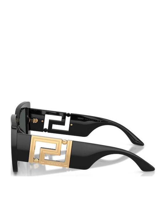 Versace Unisex Γυαλιά Ηλίου με Μαύρο Κοκκάλινο Σκελετό και Γκρι Φακό VE4505U GB1/87