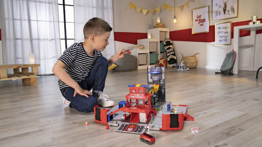 Dickie Folding Fire Station Πίστα Πυροσβεστικό για 3+ Ετών