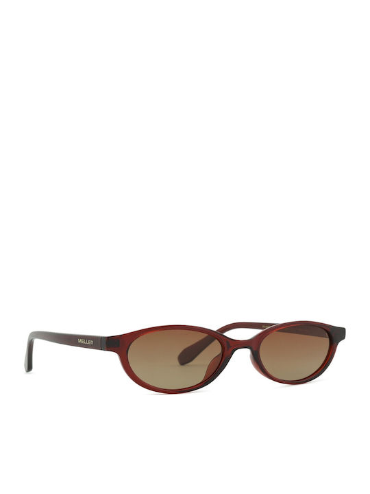 Meller Binti Unisex Sunglasses with Red Plastic Frame and Red