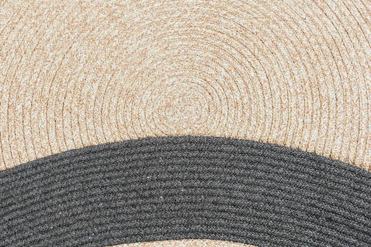 Anatolia 103 Rund Teppich aus Jute Grau Φ200cm Anatolia
