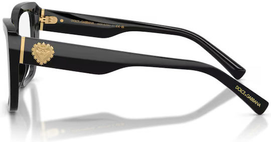 Dolce & Gabbana 3441 501 Brillengestelle mit Rezept Schwarz