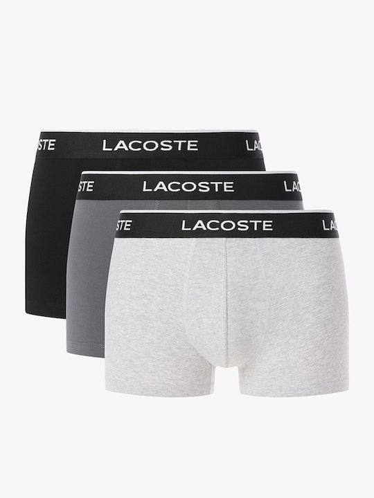Lacoste Μποξεράκια 3Pack Darkgray