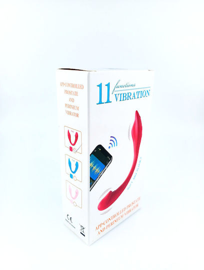 Wireless Rechargeable Vibrator 11 Vibrations Mobile App 20/3 6cm Red