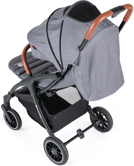 Petite & Mars Cross Cărucior Reglabil Pentru Copii Potrivit De La 6+ Luni Gri 7.8kg