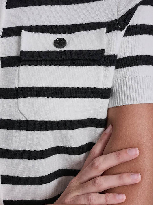 Women's Cardigan Ivory/Black