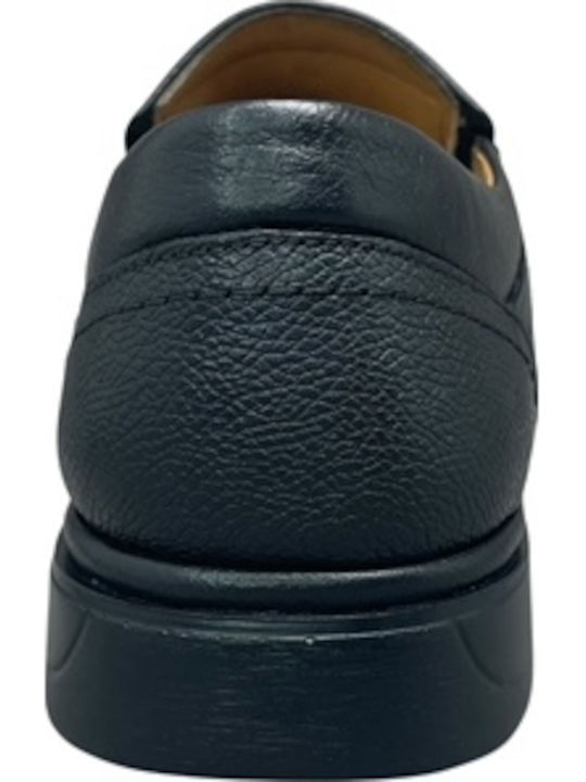 Leather Men's Casual Anatomic Black Shoes