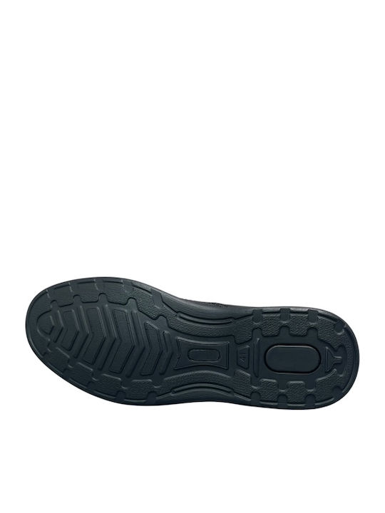 Leather Men's Casual Anatomic Black Shoes