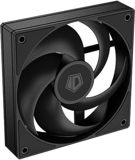 ID-Cooling AS-120-K Ventilator Pentru Carcasă (2000rpm / 58cfm) Fără Iluminare LED și Conexiune 4-Pin PWM