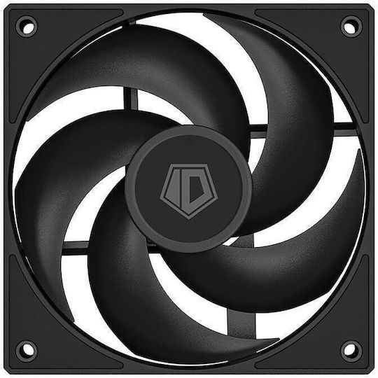 ID-Cooling AS-120-K Ventilator Pentru Carcasă (2000rpm / 58cfm) Fără Iluminare LED și Conexiune 4-Pin PWM