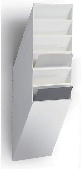 Durable Suport pentru Reviste de Arhivă Alb 69x13.5x24cm.