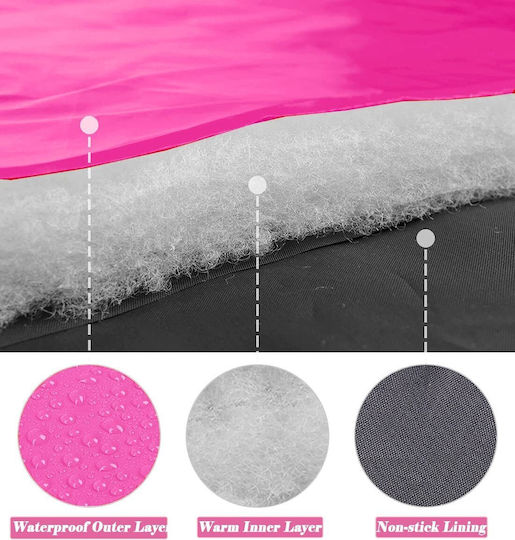 Animal Hundemantel Wasserdicht Rosa mit Rückenlänge 45 cm.