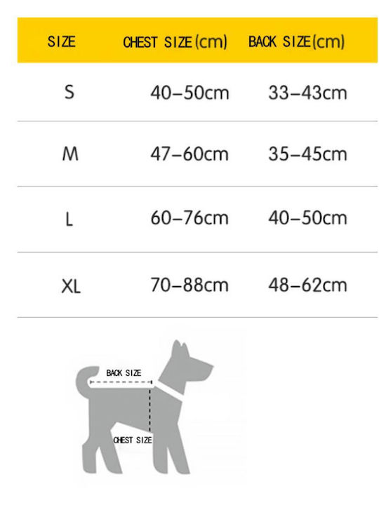 Animal Dog Life Jacket Waterproof Orange 50x76cm Large