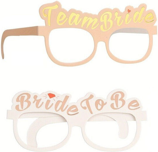 Χάρτινα Γυαλιά “team Bride” 10τμχ 9pink 1white