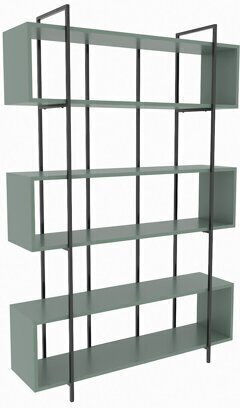 Βιβλιοθήκη Kailua 1245 Πράσινο, Μαύρο 120x30x180εκ. 512066KAL Βιβλιοθήκη Kailua 1245 Πράσινο, Μαύρο 120x30x180εκ. 512066KAL
