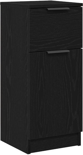 Living Room Cabinet Made of Black Oak Wood 30x30x70cm