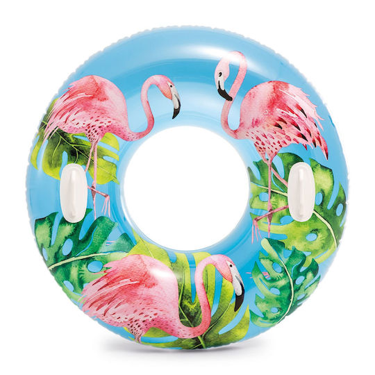 Kids' Swim Ring with Handles and Diameter 97cm. for 3-9 Years Old