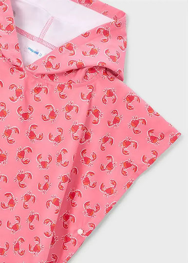 Mayoral Kinder Strandponcho Gestreift Mädchen Giraffe