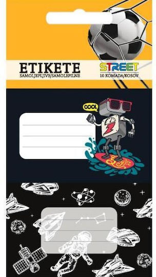 Street Notizbuch-Etiketten 10Stück