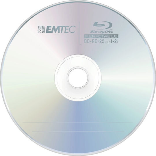 Emtec Bd-re Blue Ray Rewritable 1-2x 25gb Jewel Case