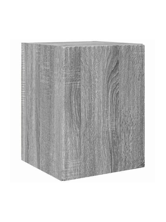 Wand-Kremlampe Wohnzimmer aus Spanplatte Grau Sonom 30x31x40cm
