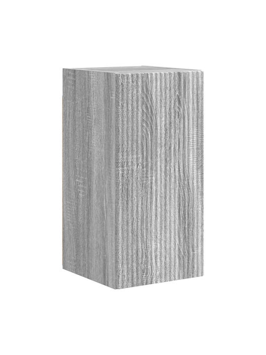Wand-Kremlampe Wohnzimmer aus Spanplatte Grau Sonom 30x31x60cm