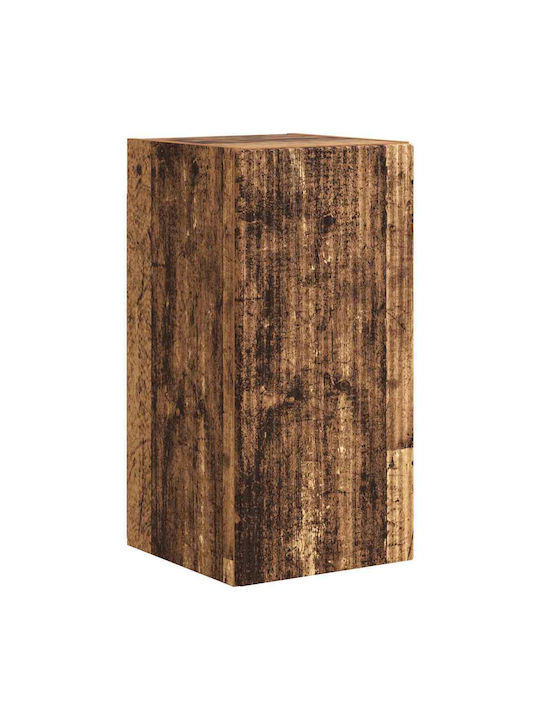 Wall Living Room Cabinet Made of Particle Board Old Wood 30x31x60cm
