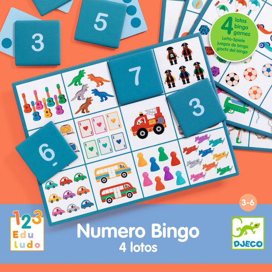 Djeco Bingo Game Εκπαιδευτικό Παιχνίδι Γράμματα & Αριθμοί για 2+ Ετών