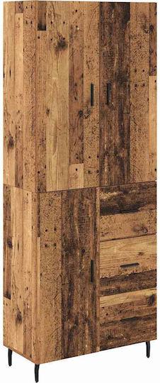 Βιβλιοθήκες Highboard (2τμχ) 69.5x34x180εκ.