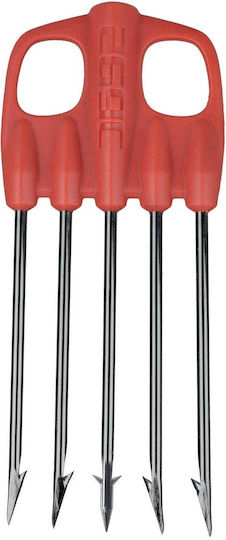 Seac Killer Spear Nylon Red 5P Special Πεντάαινα Ψαροντούφεκου