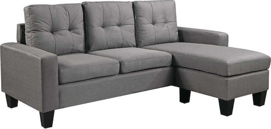 Porto Colțar cu Colț Reversibil Gri Deschis 185x128x75cm E9920,2