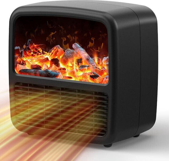 Alista Home Aerotermă Ceramică de Cameră de Podea Neagră 1500W