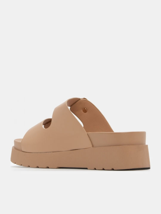 Γυναικεία Σανδάλια Flatforms Μπεζ