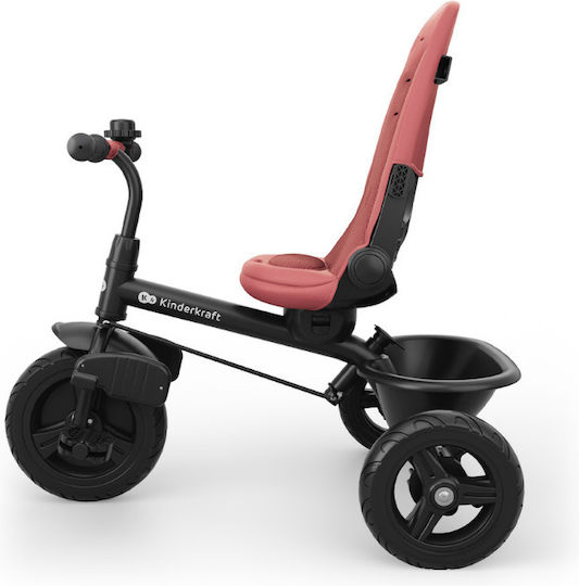 Kinderkraft Aston 2 Plus Triciclete Pentru Copii Cu Mâner Pentru Părinți Roz
