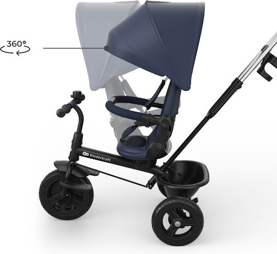 Kinderkraft Aston 2 Plus Μετατρεπόμενο με Χειρολαβή Γονέα Μπλε