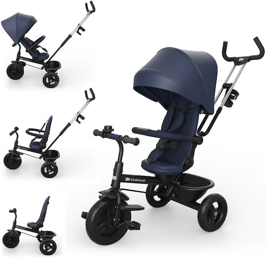 Kinderkraft Aston 2 Plus Μετατρεπόμενο με Χειρολαβή Γονέα Μπλε