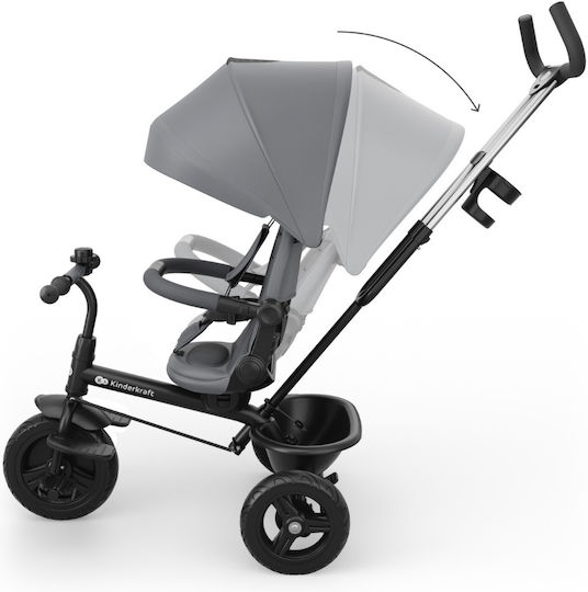 Kinderkraft Aston 2 Plus Wandelbar mit Elterngriff Grau