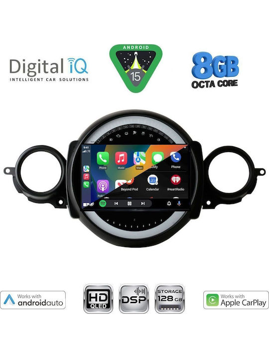 Digital IQ Auto-Audiosysteme für Mini Cooper / Clubman 2011-2013 mit Touchscreen 9" Bluetooth USB WiFi GPS Apple CarPlay Android Auto
