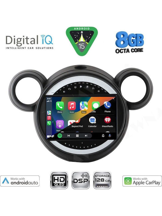 Digital IQ Auto-Audiosystem Für Mini Countryman Paceman 2010-2016 Bluetooth USB Eingebautes Wi-Fi GPS Apple CarPlay Android Auto Mit 9 Zoll Touchscreen