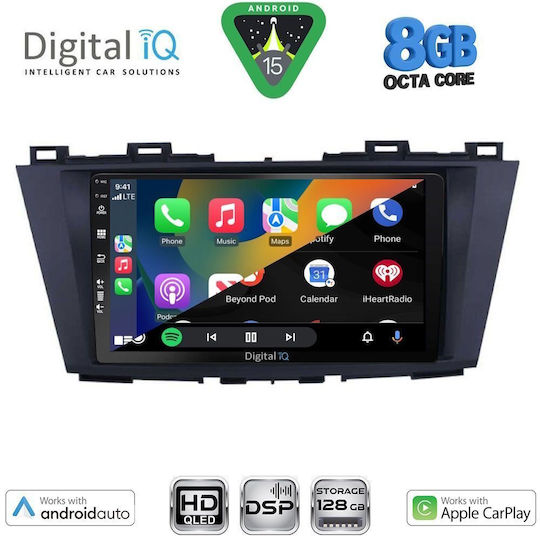 Digital IQ Ηχοσύστημα Αυτοκινήτου για Mazda 5 2011-2020 (Bluetooth/USB/WiFi/GPS/Apple-Carplay/Android-Auto) με Οθόνη Αφής 9"