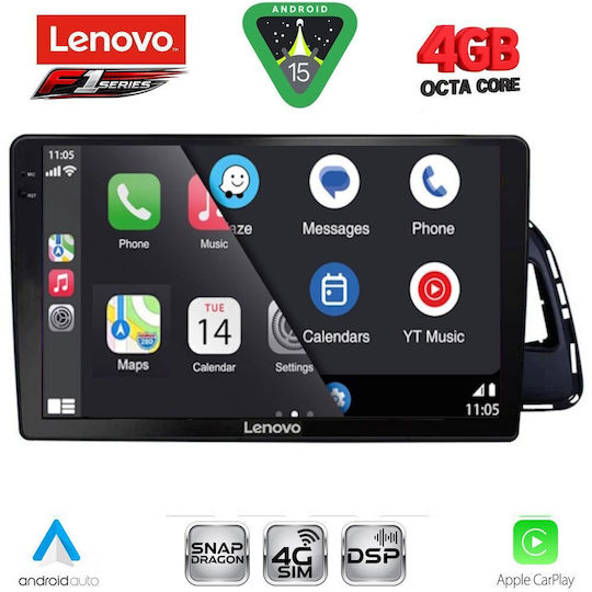 Lenovo Ηχοσύστημα Αυτοκινήτου για Audi Q5 2010-2018 (Bluetooth/USB/WiFi/GPS/Apple-Carplay/Android-Auto) με Οθόνη Αφής 10"