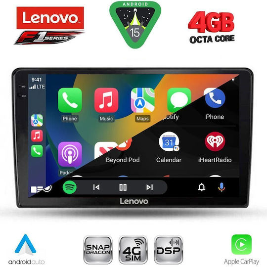 Lenovo Car Audio System for Alfa Romeo Giulietta 2014-2020 Bluetooth USB WiFi GPS Apple CarPlay Android Auto with 10" Touch Screen
