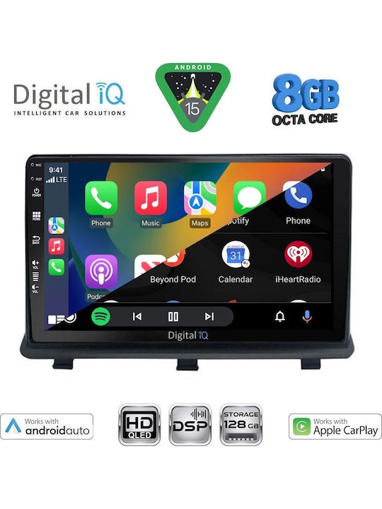 Digital IQ Car Audio System for Opel Antara 2006-2016 (Bluetooth/USB/WiFi/GPS/Apple CarPlay/Android Auto) with 9" Touch Screen