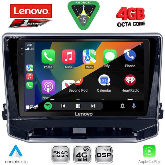 Lenovo Car Audio System for Jeep Compass 2022 Bluetooth USB WiFi GPS Apple CarPlay Android Auto with 10" Touch Screen