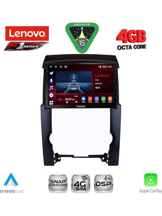 Lenovo Car Audio System for Kia Sorento 2009-2014 (Bluetooth/USB/WiFi/GPS/Apple CarPlay/Android Auto) with 10" Touch Screen
