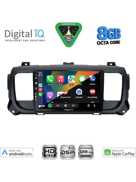 Digital IQ Car Audio System for Toyota Proace 2017+ with Touch Screen 9" Bluetooth USB Wi-Fi GPS Apple CarPlay Android Auto