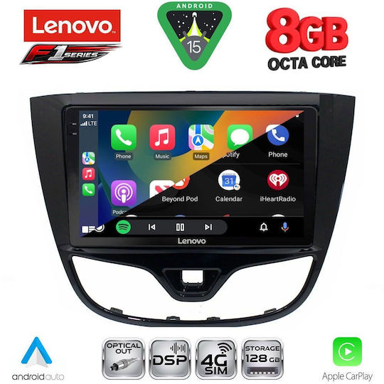 Lenovo Ηχοσύστημα Αυτοκινήτου για Opel Karl 2014-2019 (Bluetooth/USB/WiFi/GPS/Apple-Carplay/Android-Auto) με Οθόνη Αφής 10"