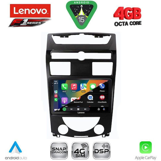 Lenovo Ηχοσύστημα Αυτοκινήτου για Ssangyong Rexton 2006-2015 (Bluetooth/USB/WiFi/GPS/Apple-Carplay/Android-Auto) με Οθόνη Αφής 10"